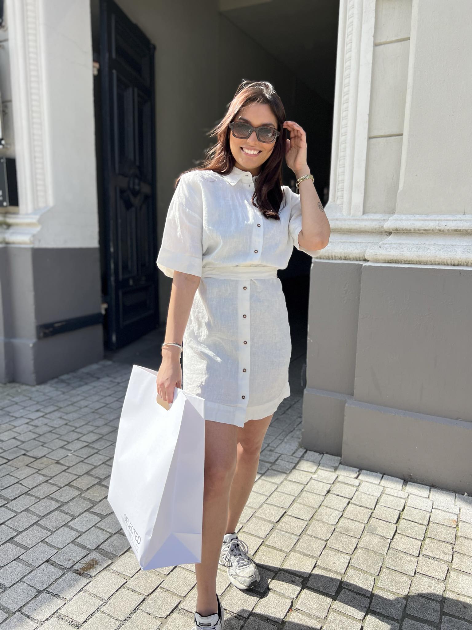 Linnie Lin Kjole - Hvit/ Snow White